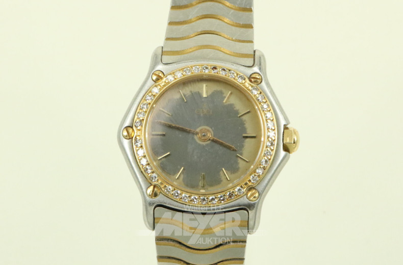 Damenarmbanduhr mit Brillant-Lünette