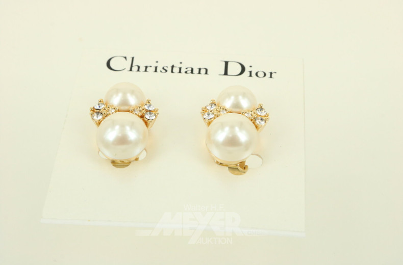 Konvolut Modeschmuck, darunter Christian Dior Ohrclips
