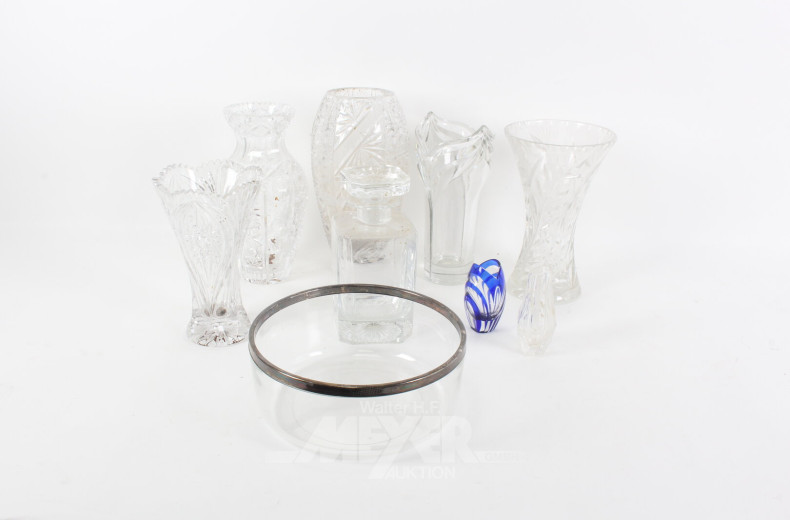 Posten Kristall und Glasteile