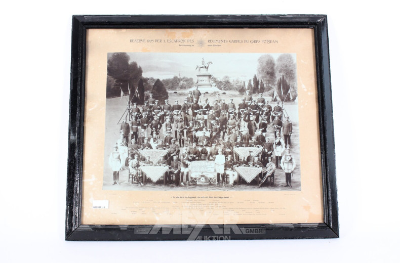 antikes Regiments Foto (1905)