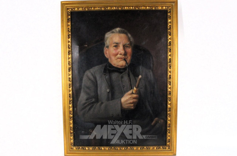 Gemälde "Portrait eines Pfeifenrauchers"