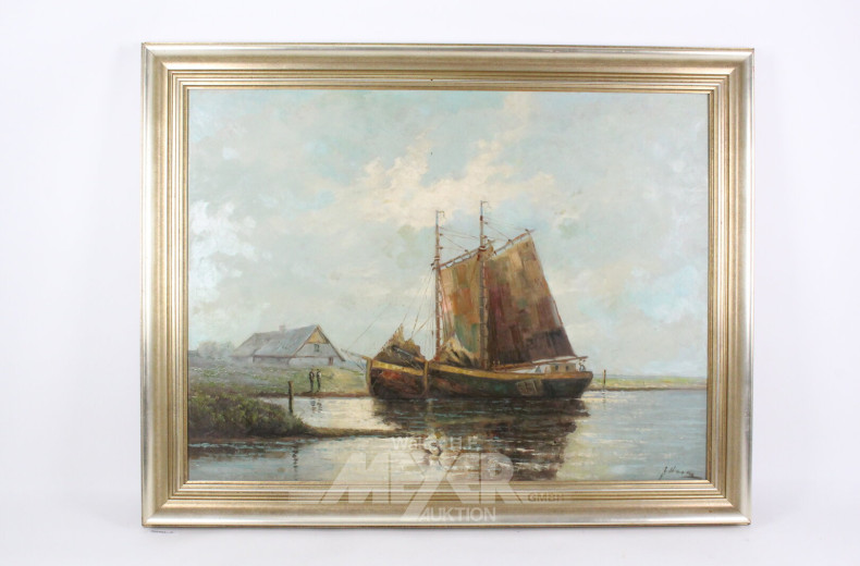 Gemälde "Fischerboot - Holländischer Botter"