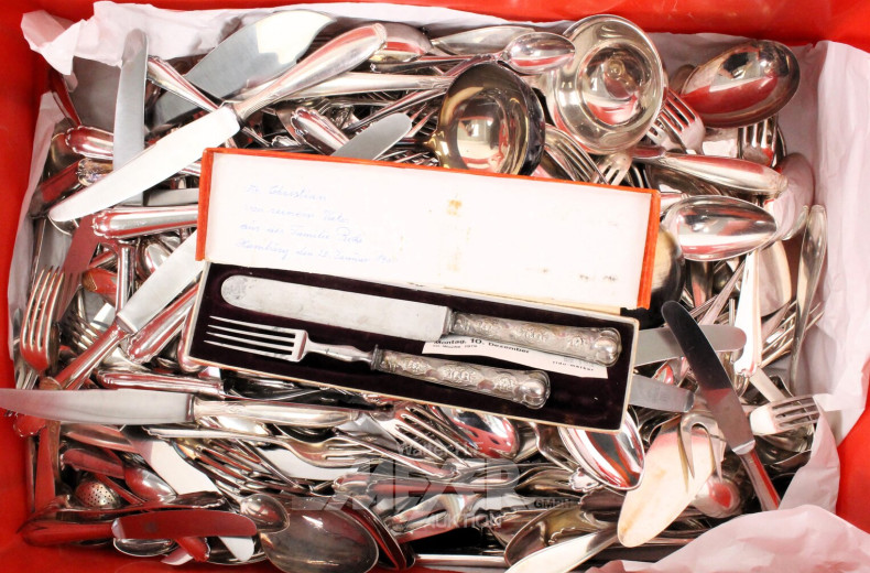 Großer Posten WMF und Bruckmann versilbertes Besteck