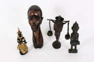 4 Asiatische und ethnische Dekofiguren