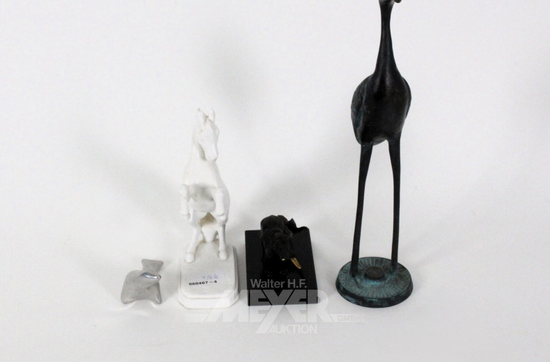 4 Tierische Dekofiguren