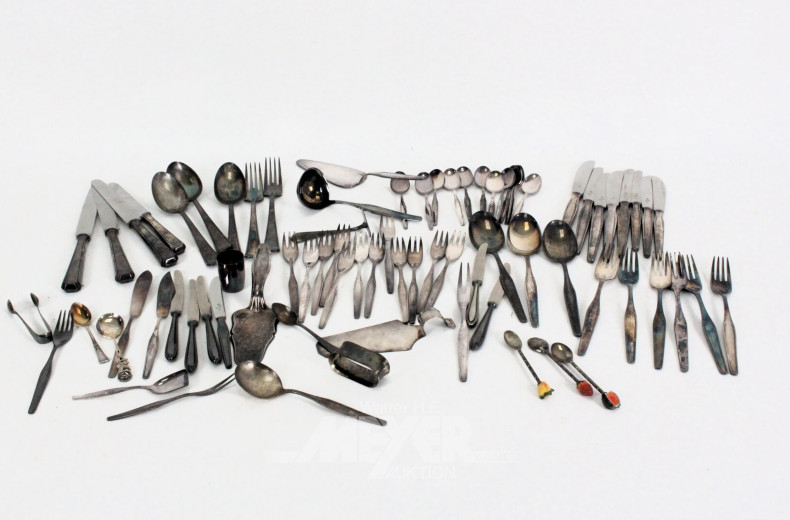 Posten Besteckteile, Auflage, u.a. WMF Patent