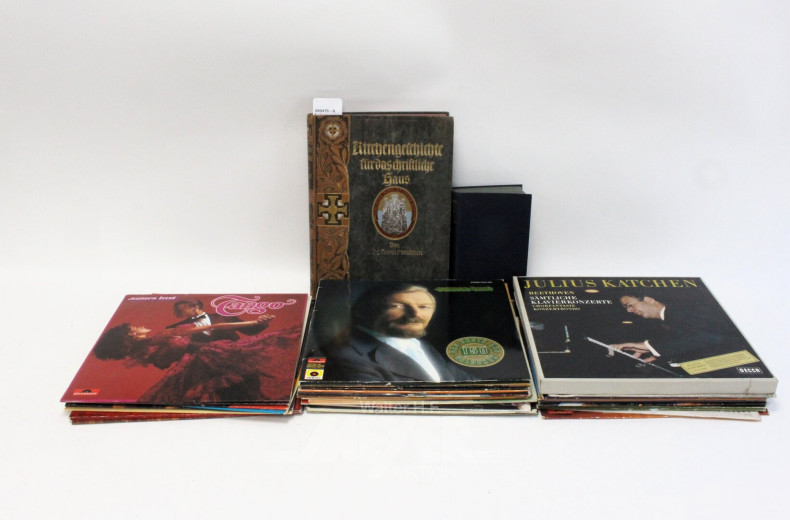 kl. Posten versch. Schallplatten und Bücher