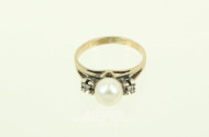 Damenring mit 1 Perle
