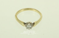 Solitärring mit kl. Brillant ca. 0.25ct