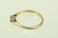 Solitärring mit kl. Brillant ca. 0.25ct