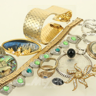 Konvolut von Modeschmuck-Armbändern