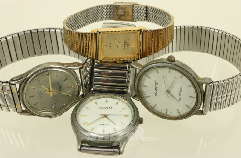 Posten Armbanduhren, Armbänder sowie Uhren ohne Armband