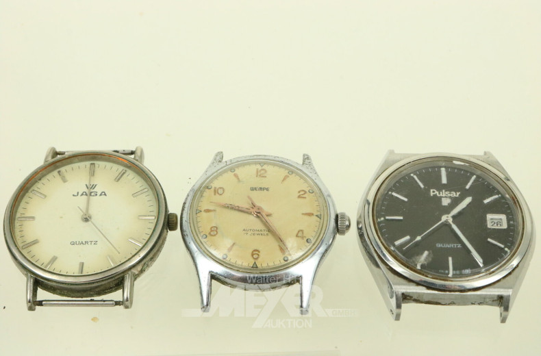 Posten Armbanduhren, Armbänder sowie Uhren ohne Armband