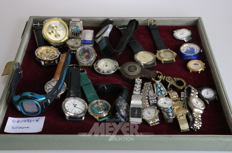 21 Armbanduhren