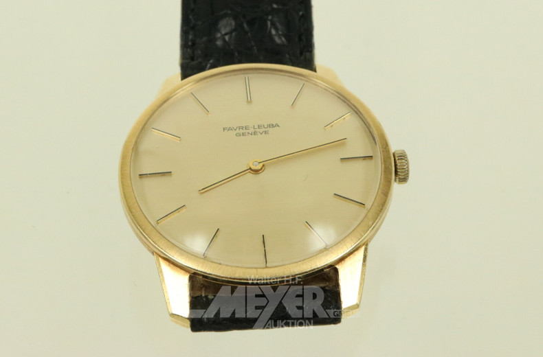 Herrenarmbanduhr mit Lederarmband