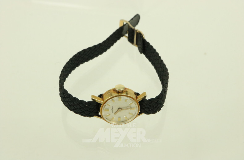 Damenarmbanduhr mit gewebtem Stoffband