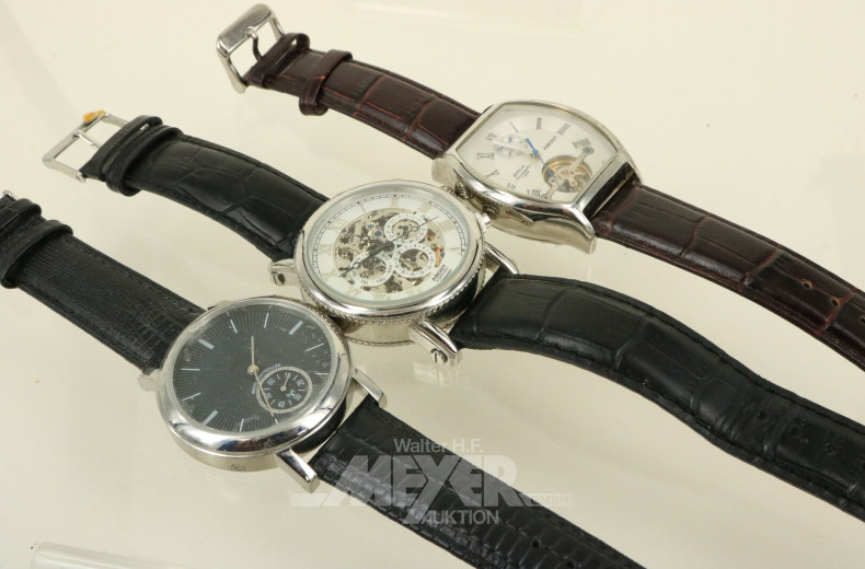 7 Herrenarmbanduhren