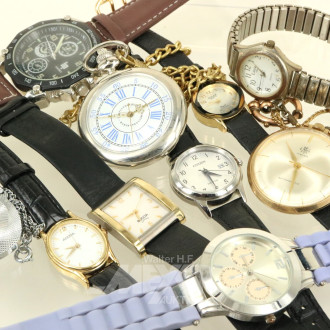 12 Armband- und Taschenuhren für Damen und Herren