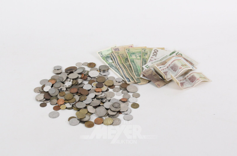 Posten Münzen und Banknoten