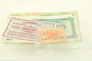 Konvolut mit Münzen aus aller Welt und wenige historische Banknoten