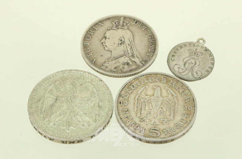 4 antike Münzen