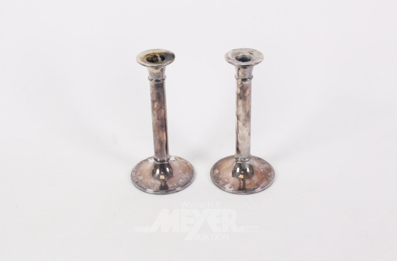 Paar Kerzenleuchter, gefüllt