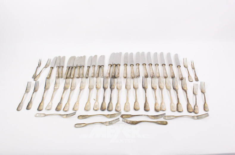 gr. Posten Silberbesteck