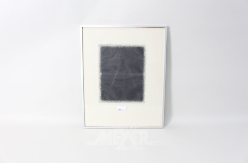 Farblithographie 'Komposition in Schwarz II'