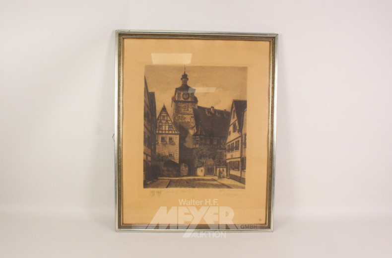 "Rothenburg ob der Tauber, Weißer Turm"