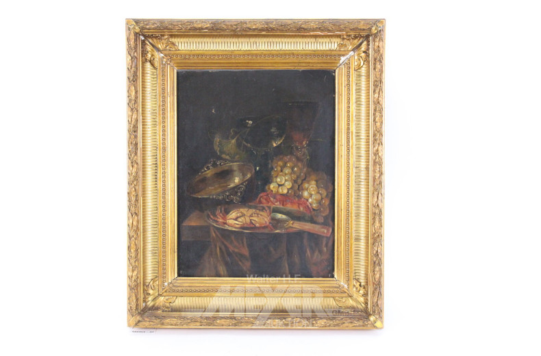 Stillleben mit Krebsen u. Trauben