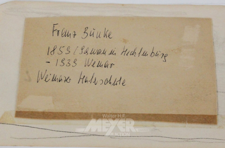 Kohlezeichnung '(wohl) Blick auf Lüneburg von Luhmühlen'