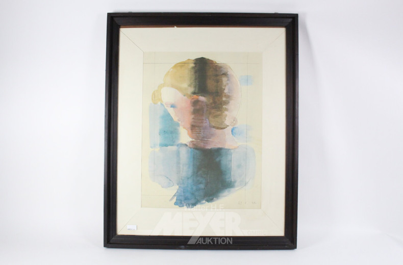 Druck "Portrait im Profil"