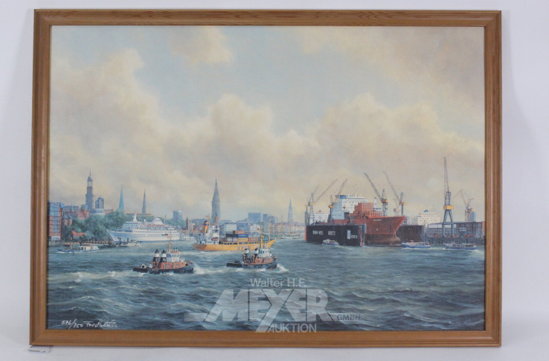 Druck "Hamburger Hafen"