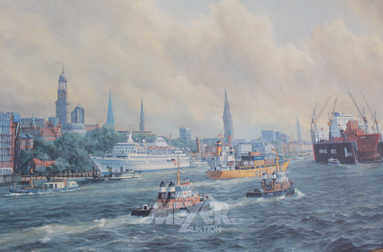 Druck "Hamburger Hafen"