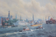 Druck "Hamburger Hafen"