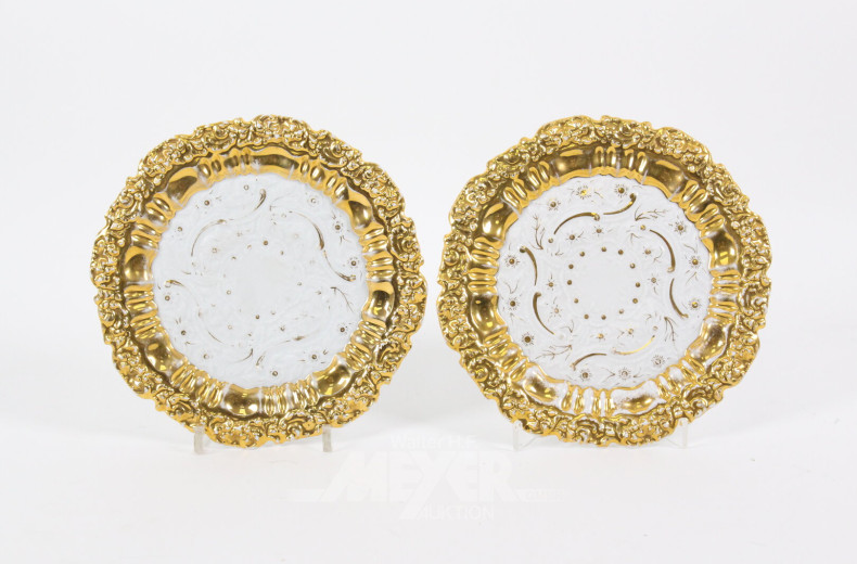 2 Barocke Zierteller, 19./20. Jh., 1. Wahl
