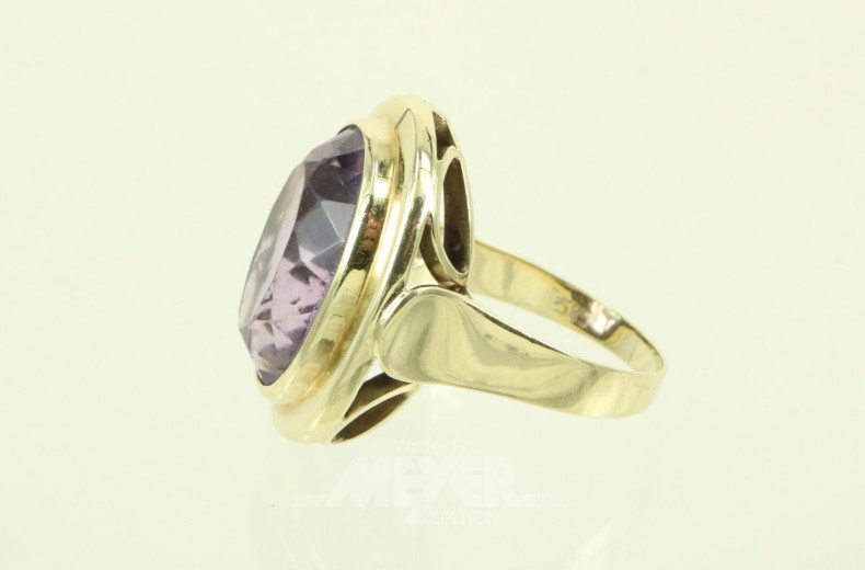Damenring mit 1 Amethyst