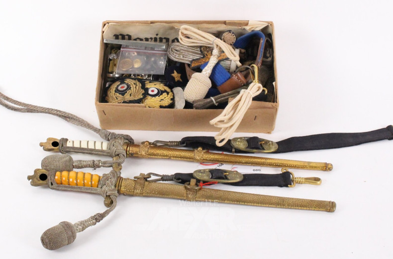 Konvolut von Memorabilia der Deutschen Kriegsmarine (1933-1945)