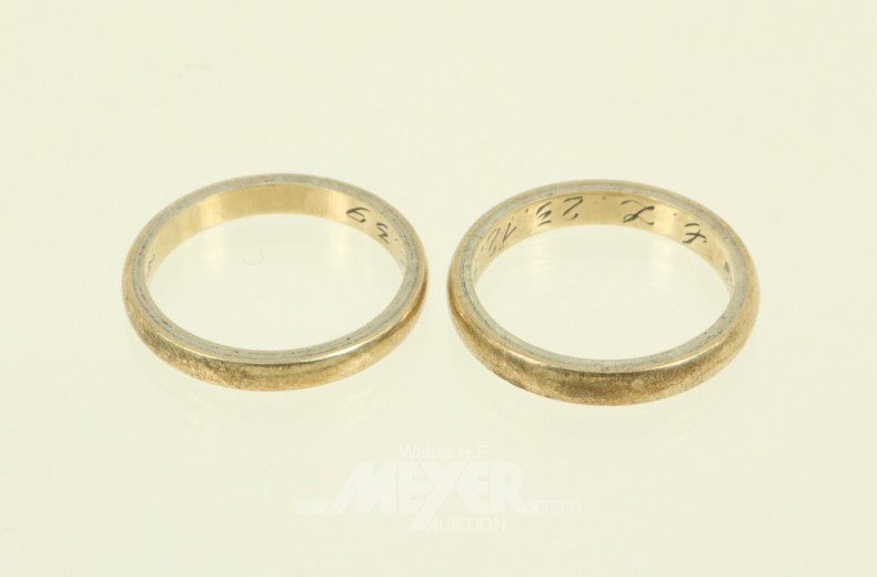 Paar Trauringe