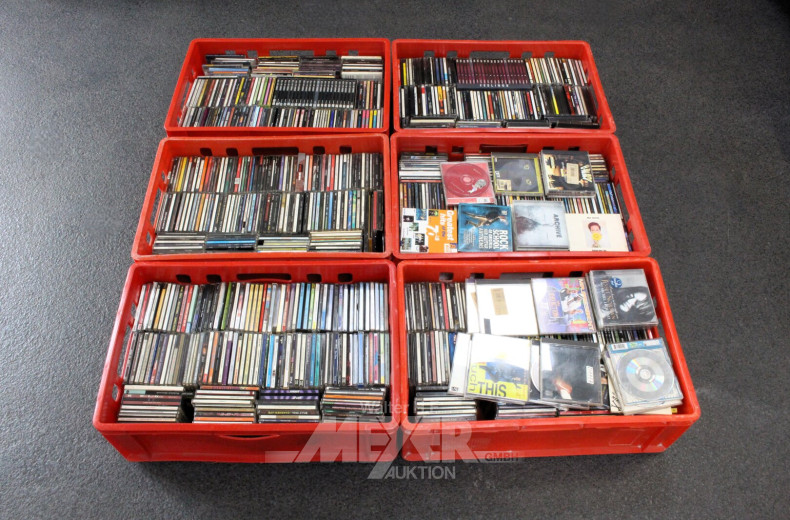 Sammlung von ca. 720 CD`s, unterschiedliche Musikgenre