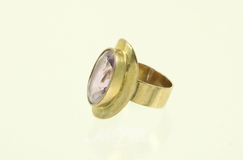 Damenring mit 1 Farbstein