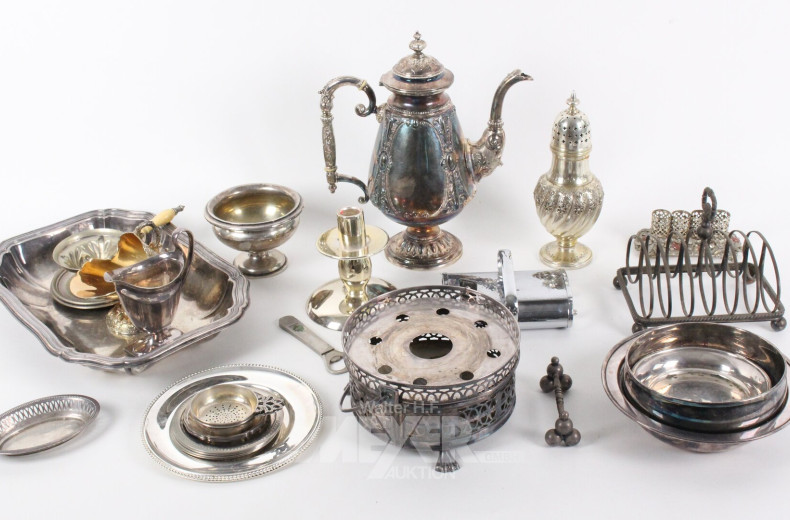 gr. Posten div. Aufstellungsgegenstände: