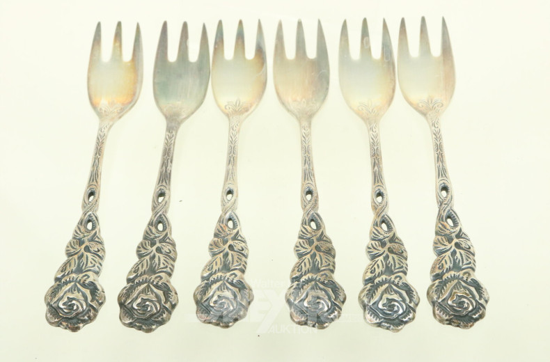 Konvolut mit versilberten Besteckteilen