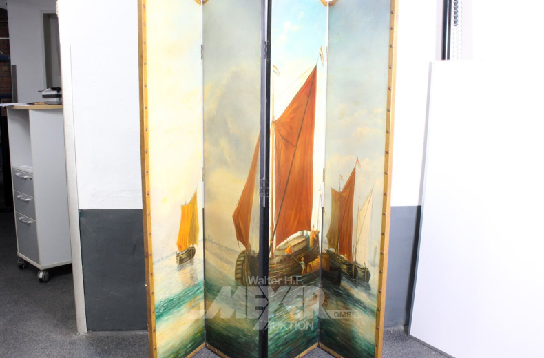 Paravent  "heimkehrende Fischer"