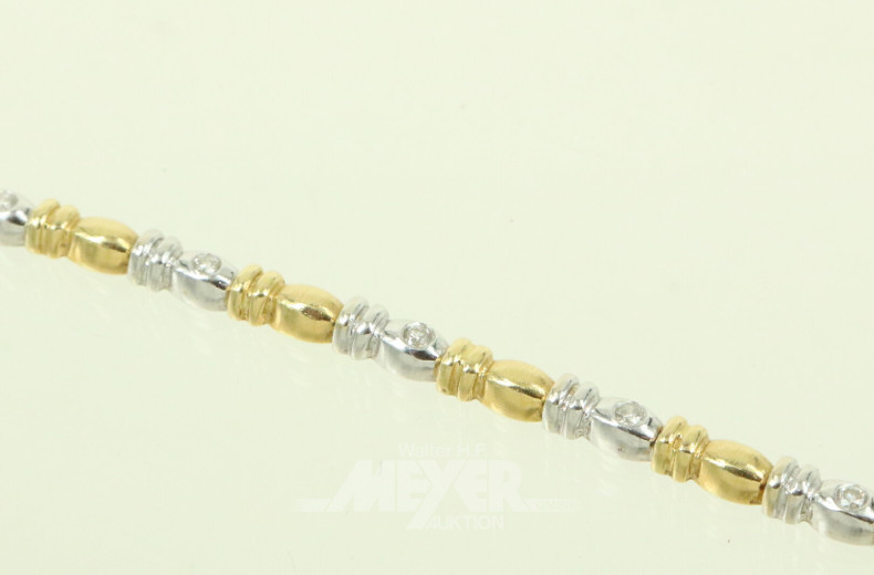 Armband mit 13 kl. Brillanten