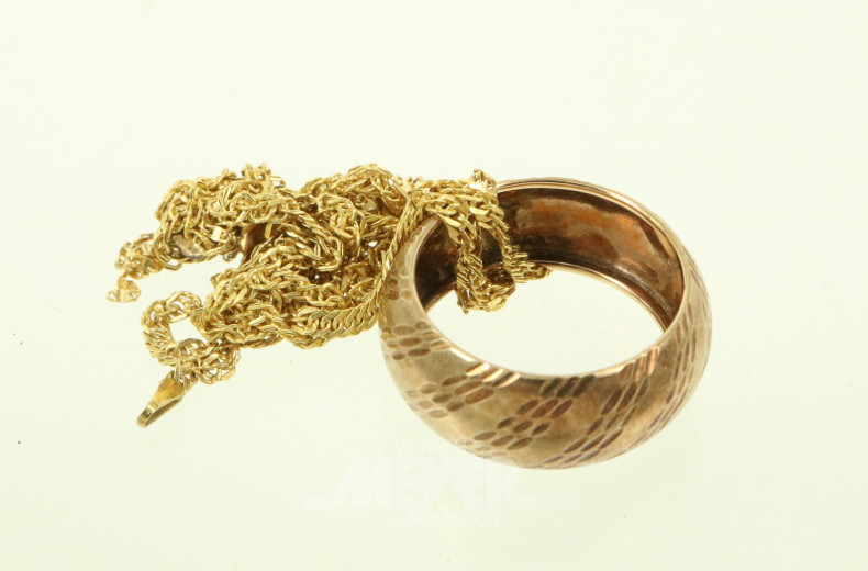 Posten Bruchgold-Ketten, Ring sowie Zahngeld