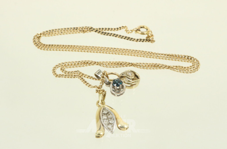 Kette mit 3 Anhängern