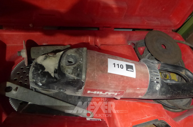 gr. Winkelschleifmaschine, mit Diamantscheibe