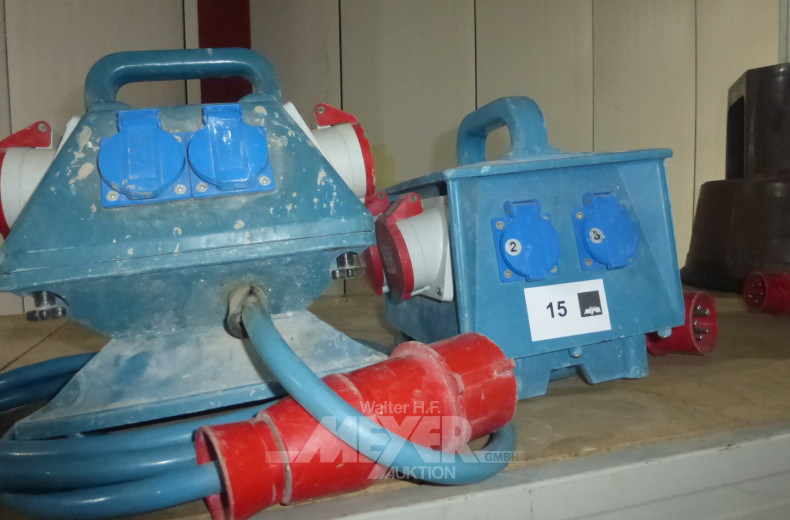 2 Schuko-und Starkstromelektroverteilerwürfel