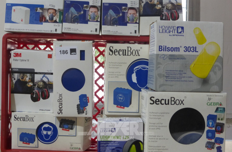 gr. Posten Gehörschutz und Atemschutzmasken